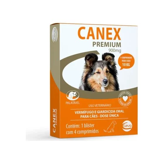 Caixa de vermífugo em comprimidos para cães