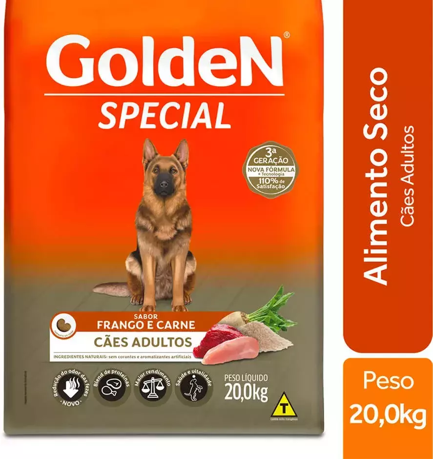 Ração Golden Special Adultos 20kg