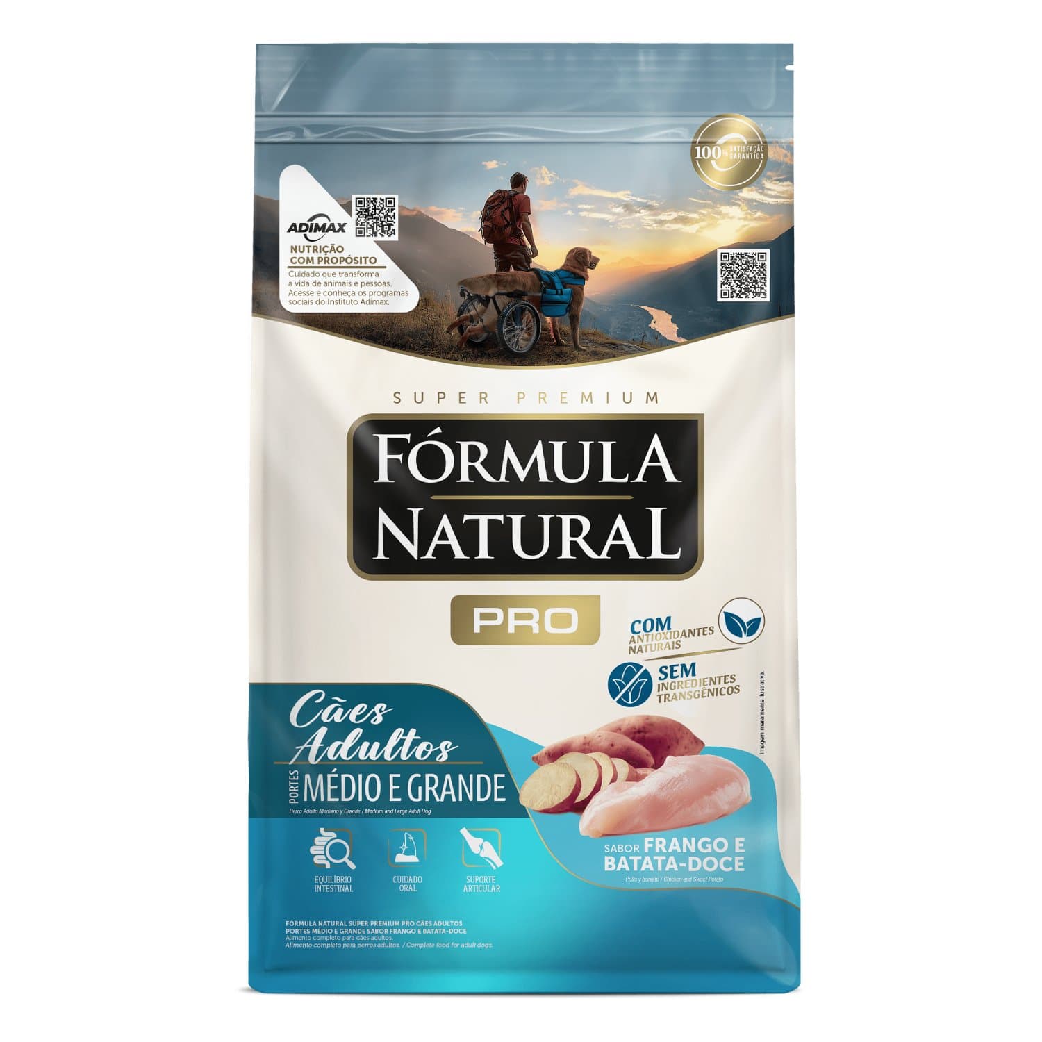 Ração Fórmula Natural Pró Cães Adultos Portes Médio e Grande 20kg