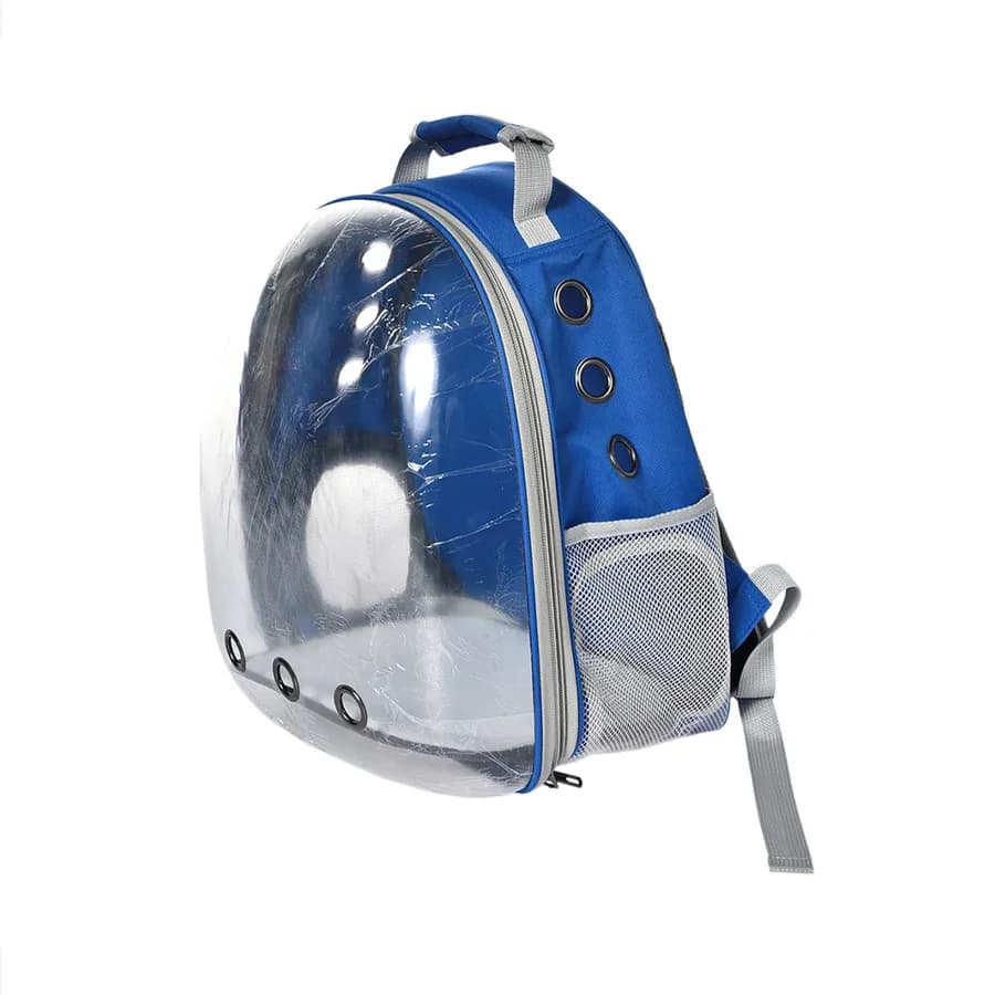MOCHILA PARA CAES E GATOS AZUL