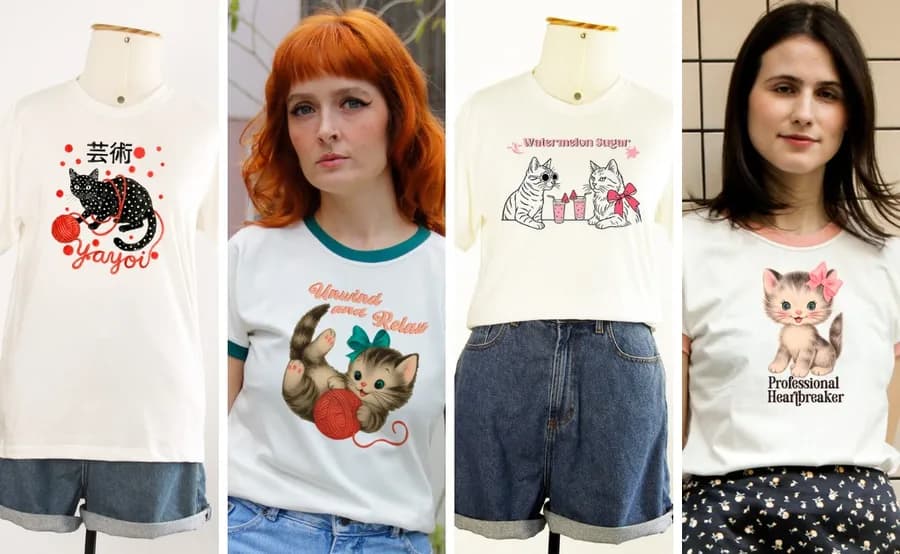 CAMISETA AMOR POR GATOS TAMANHOG