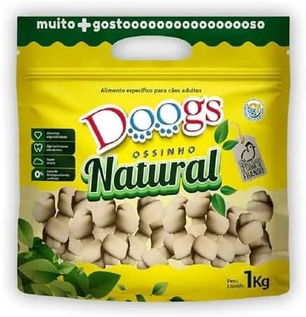 OSSO NO NATURAL DOOGS MEDIO 1kg - GT073