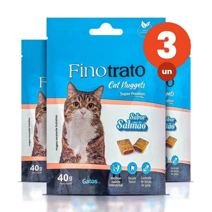 FINOTRATO CAT NUGGETS SALMÃO GATOS