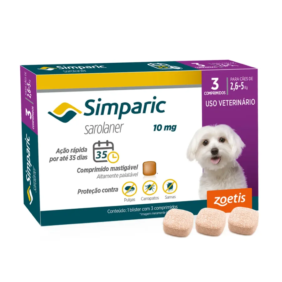 SIMPARIC 10MG 3COMP - 2,6 A 5KG