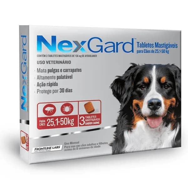 NEXGARD GG (25-50KG) CARTELA C/1 7898053774589
