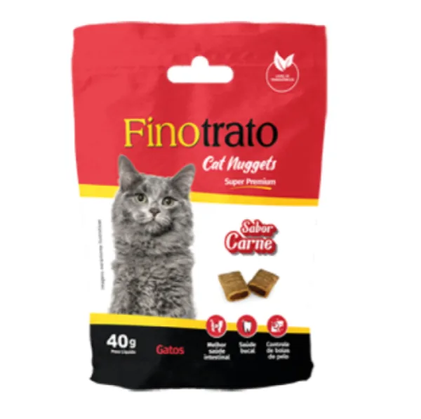 FINOTRATO CAT NUGGETS CARNE GATOS 40g