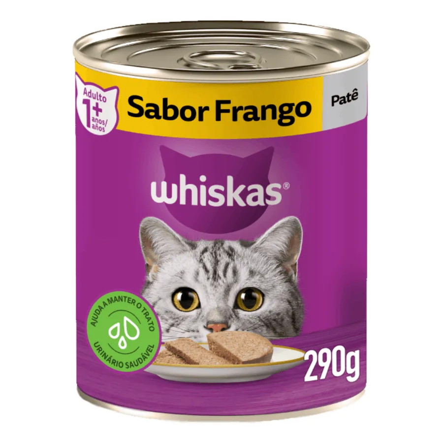 WHISKAS LATA FRANGO 24X290G PROMOCAO