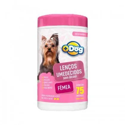 LENCO UMEDECIDO MAIS DOG FEMEA C/75