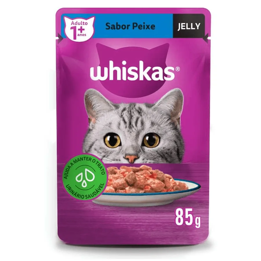 WHISKAS SACHE SENIOR PEIXE MOL 85G