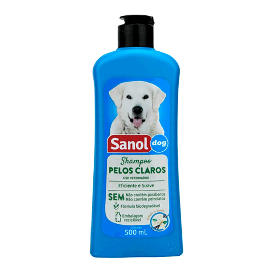 SHAMPOO PELOS CLAROS SANOL DOG 12X500ML
