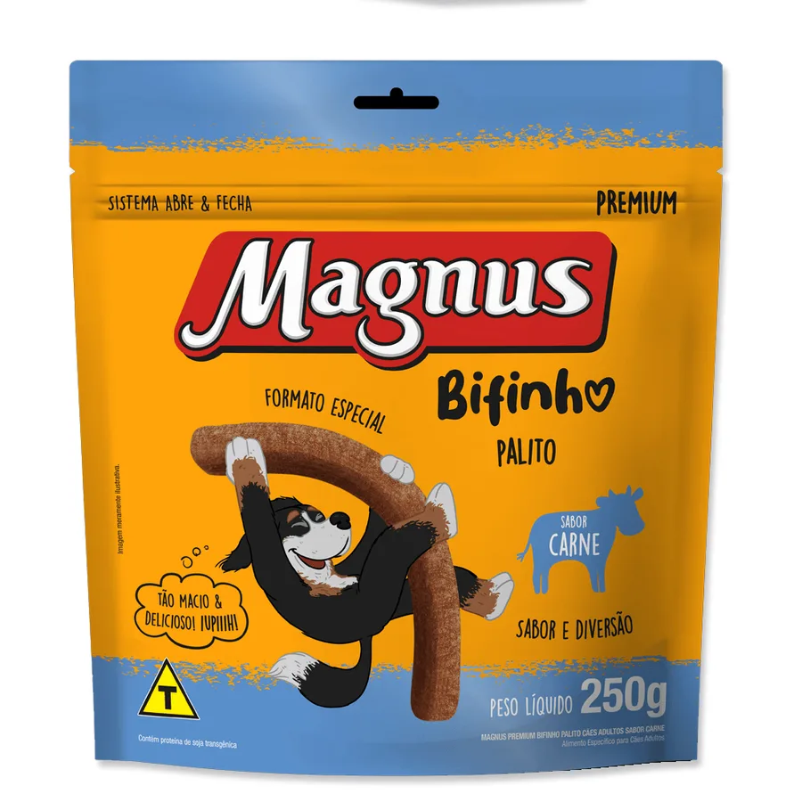 MAGNUS BIFINHO PALITO CARN 8X250G