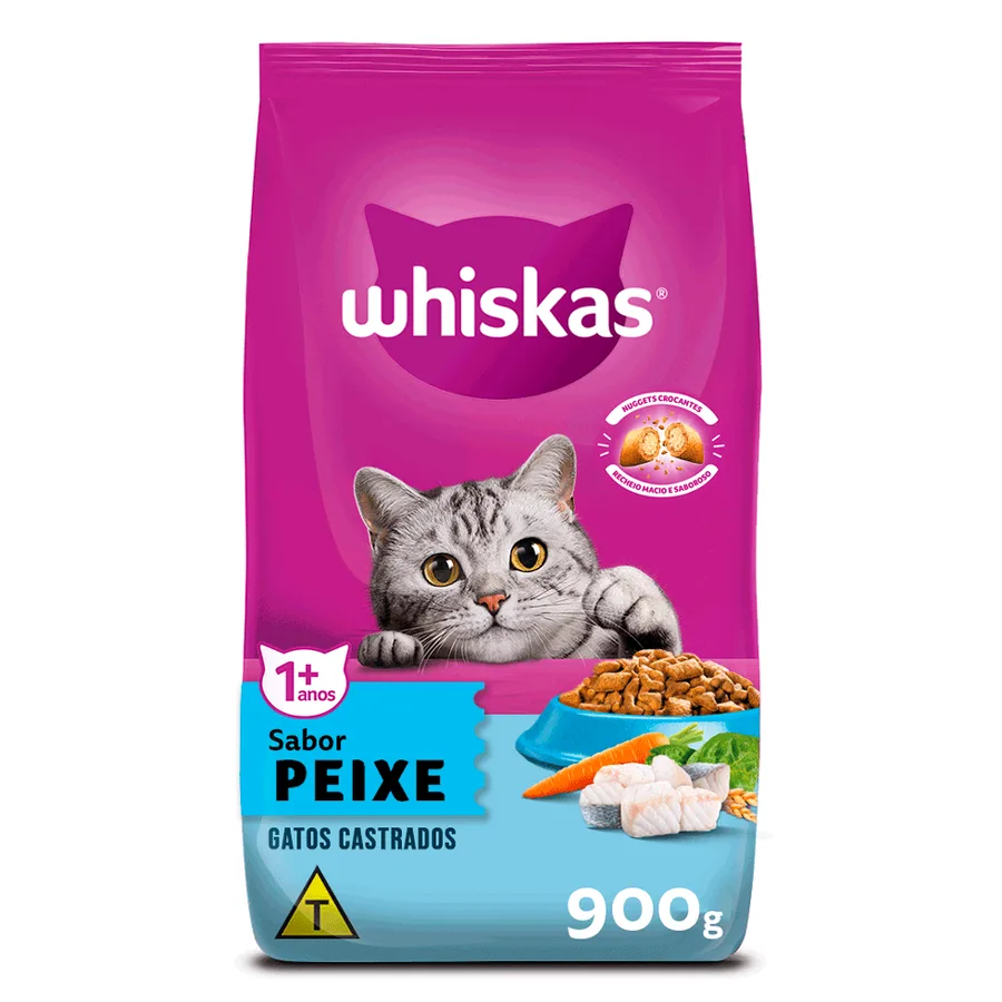WHISKAS DRY GATOS CAST PEIXE10X900G