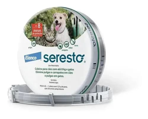 SERESTO COLEIRA PEQ. CAES/GATOS ATE 8KG