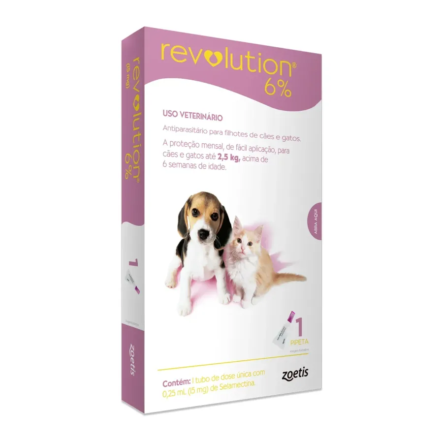 REVOLUTION 6% 0,25ML - ATE 2,5KG C/G