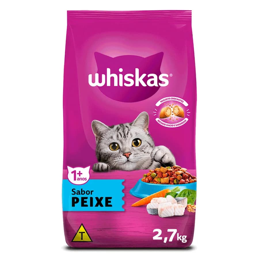 WHISKAS DRY PEIXE 6X2,7KG