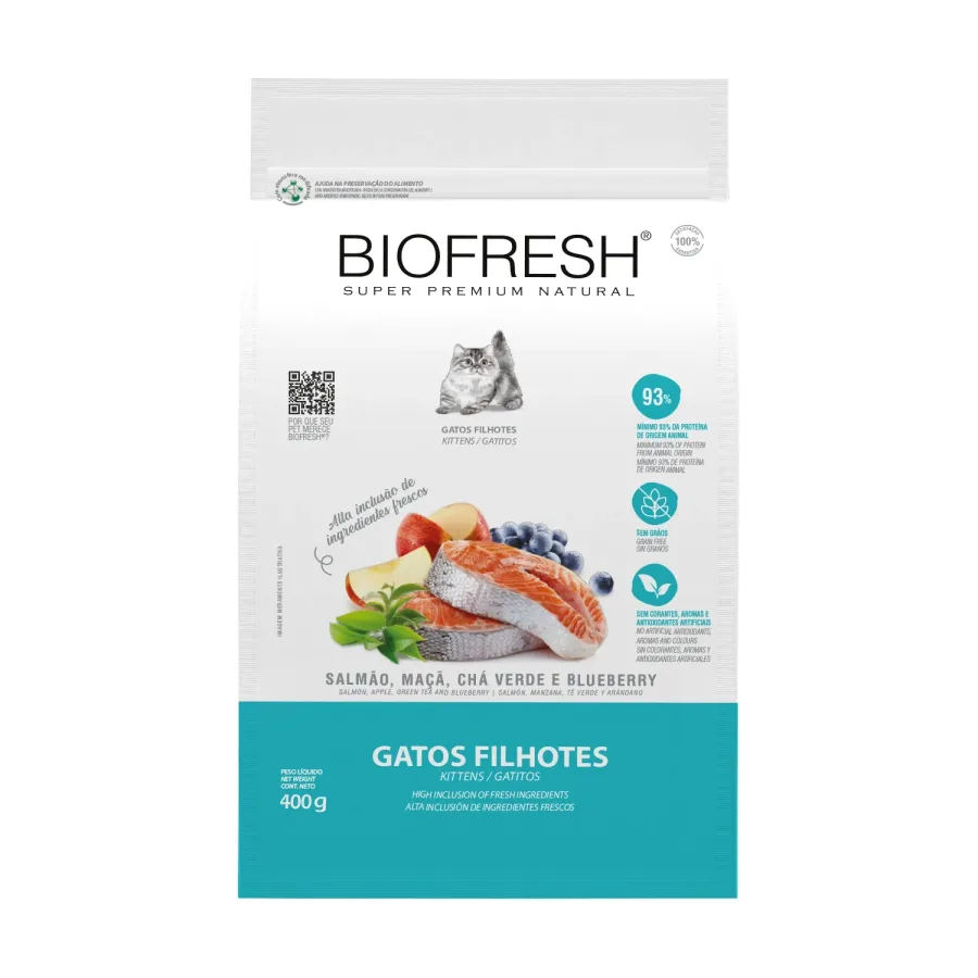 BIOFRESH GATO FILHOTE SALMAO FD10X400G