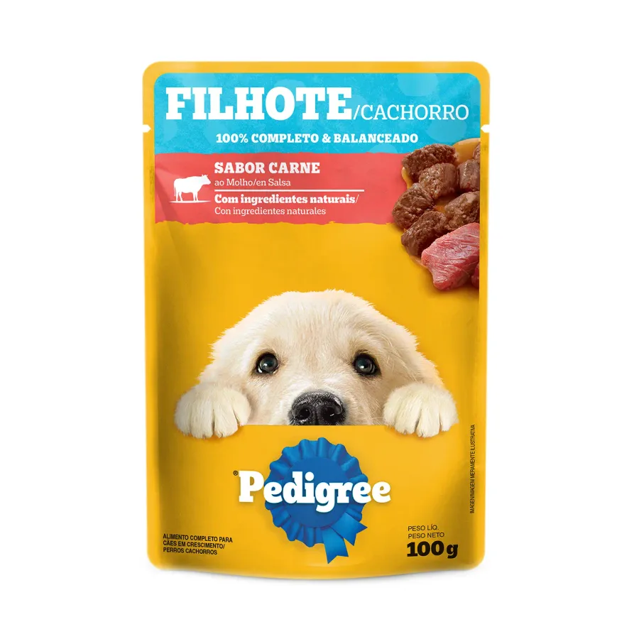 Pedigree SACHE FILHOTE CARNE MOL 100G