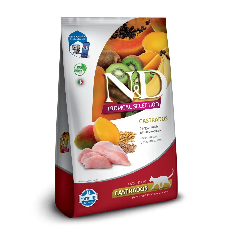 N&D TROPICAL SELEC FEL CASTR FRANGO 400G