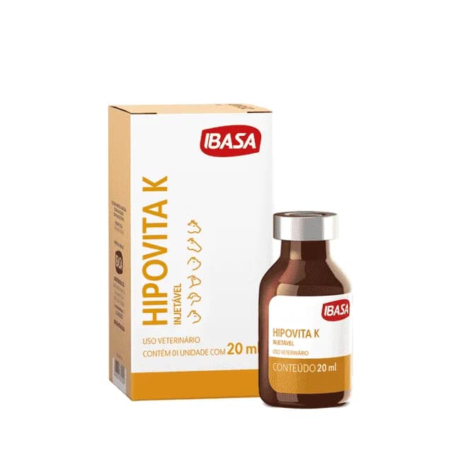 HIPOVITA K- INJETAVEL - 20ML IBASA LA