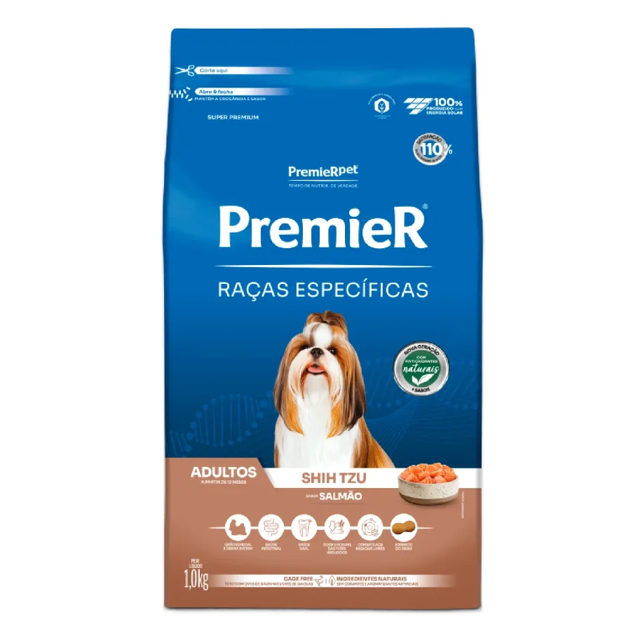 PREMIER RACAS ESP AD SHIH TZU SALMAO 1KG