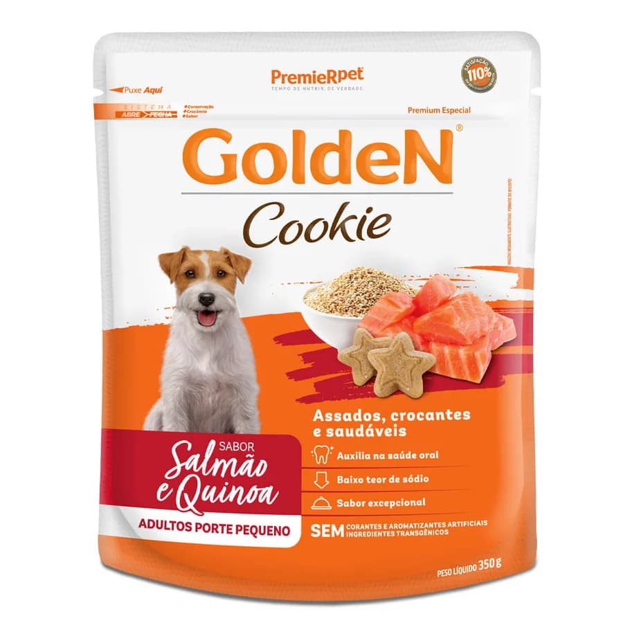 GOLDEN COOKIES AD PEQ PO SALM/QUINO 350G