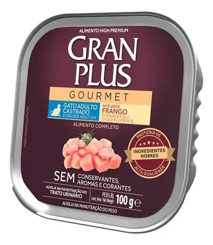 PATE GRANPLUS GMT GATO AD CARNE2X12X150G