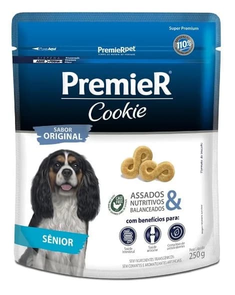 PREMIER COOKIE CAES ADUL SENIOR 250G