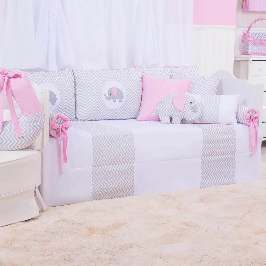 CAMA PREMIUM M - Elefante Rosa