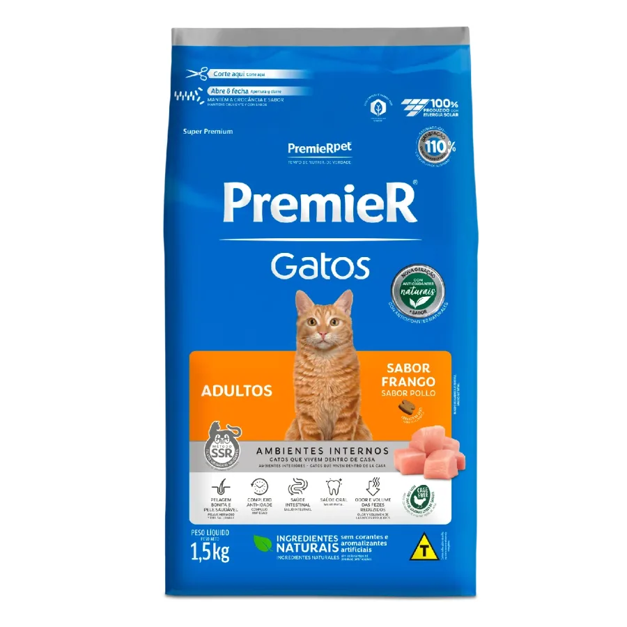 PREMIER GATOS AD FRANGO 1,5KG