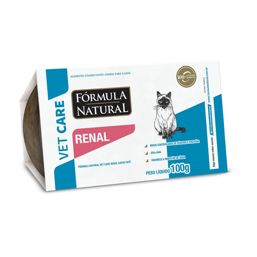 Fórmula Natural VET PATE GATOS RENAL 8X100G