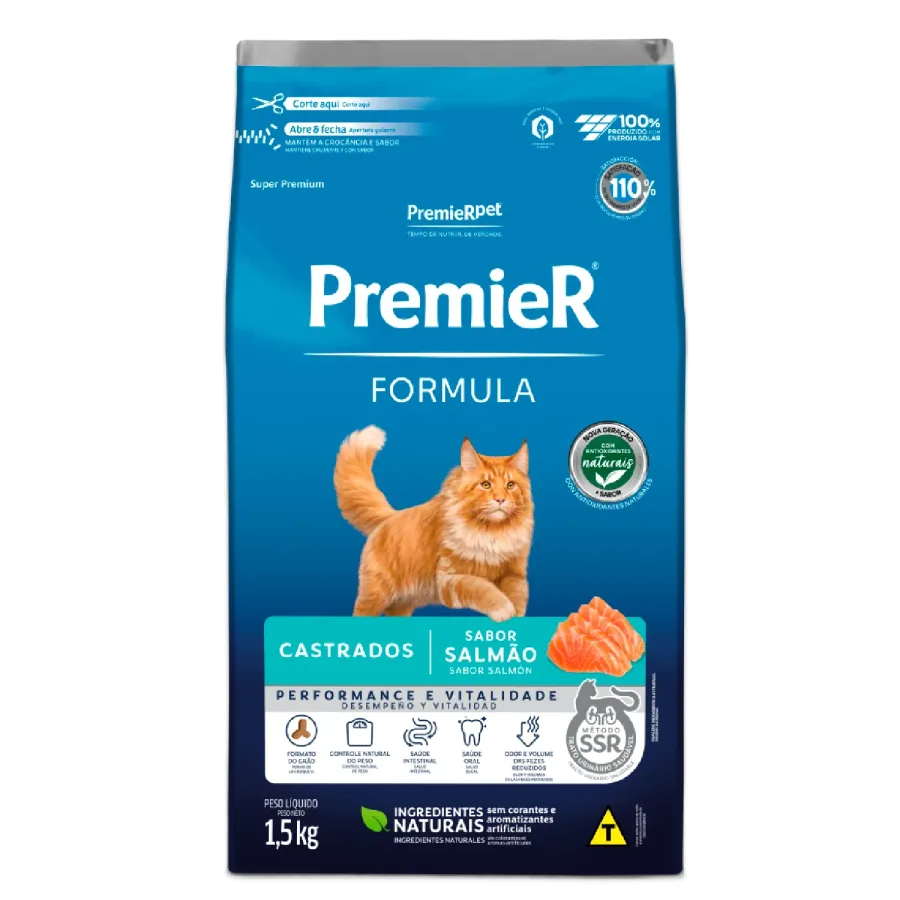 PREMIER GATOS CASTRADO SALMÃO
