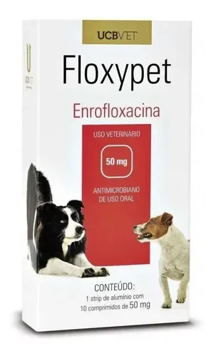 ENROFLOXACINA 50MG 10 CP - UN