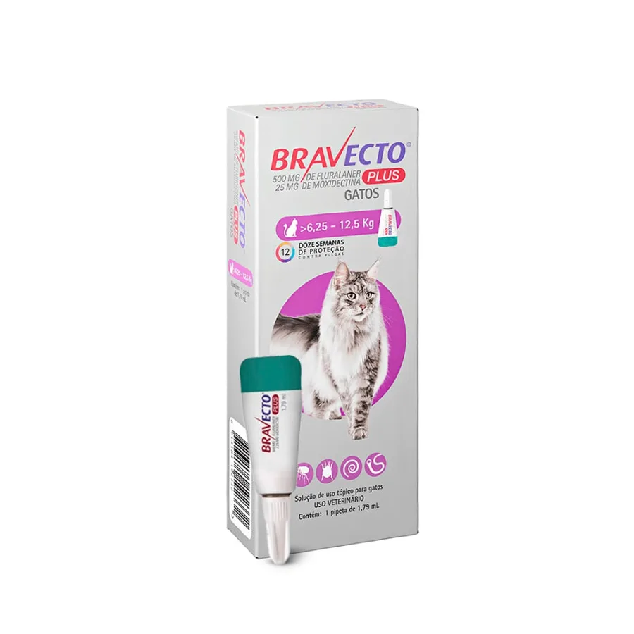 BRAVECTO PLUS CAT 500MG 6,25-12,5 KG