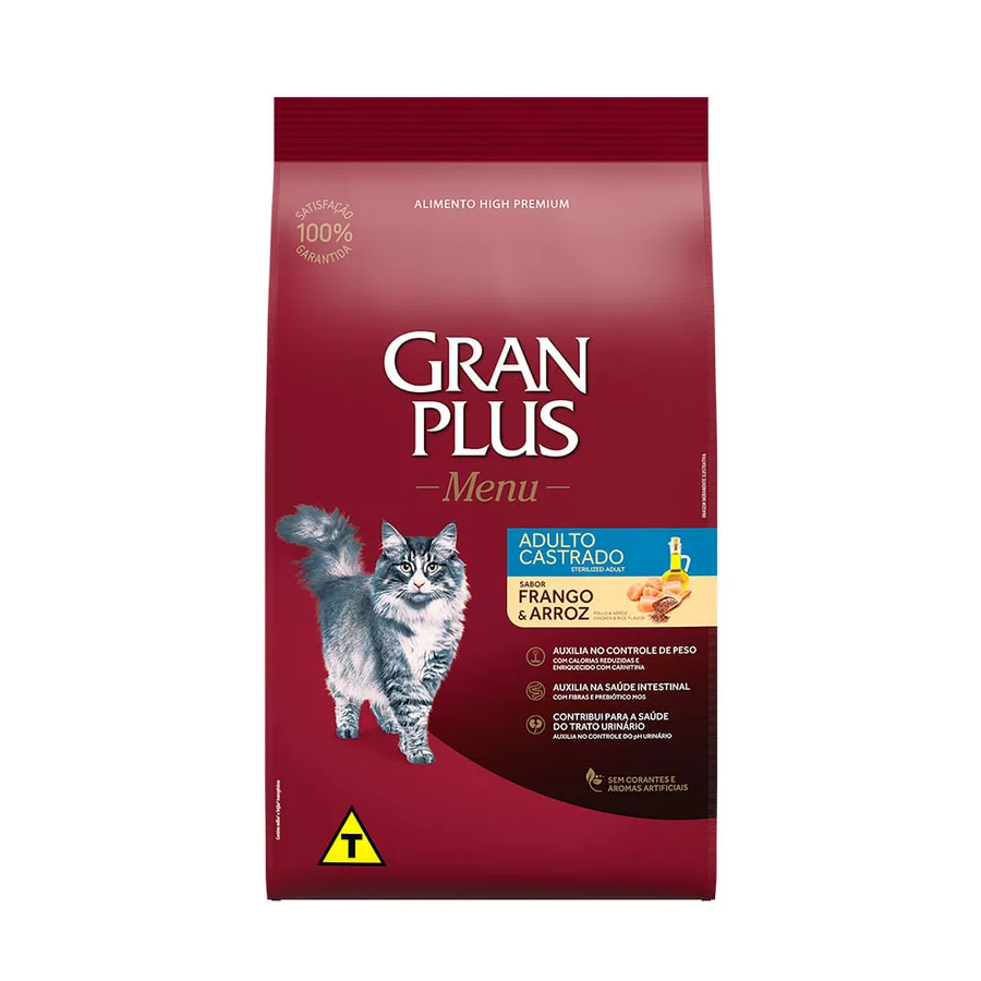 GRANPLUS GATO MENU CAST FR/ARROZ 10,1KG-