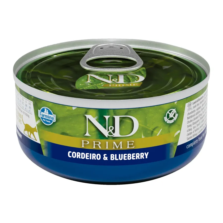 N&D FELINE WET PRIME CORDEIRO 0,07 KG