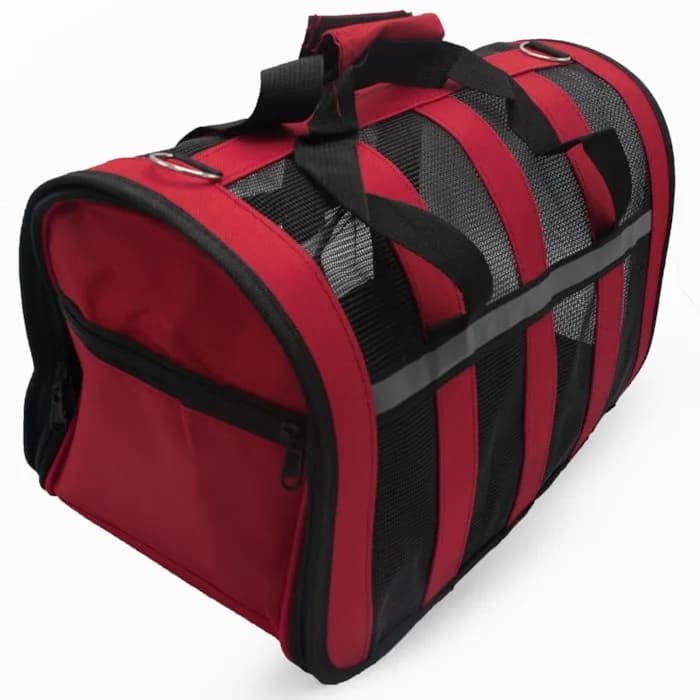 BOLSA TRANSPORTE PET TRANSPARENTE TAMANHO M SORTIDO