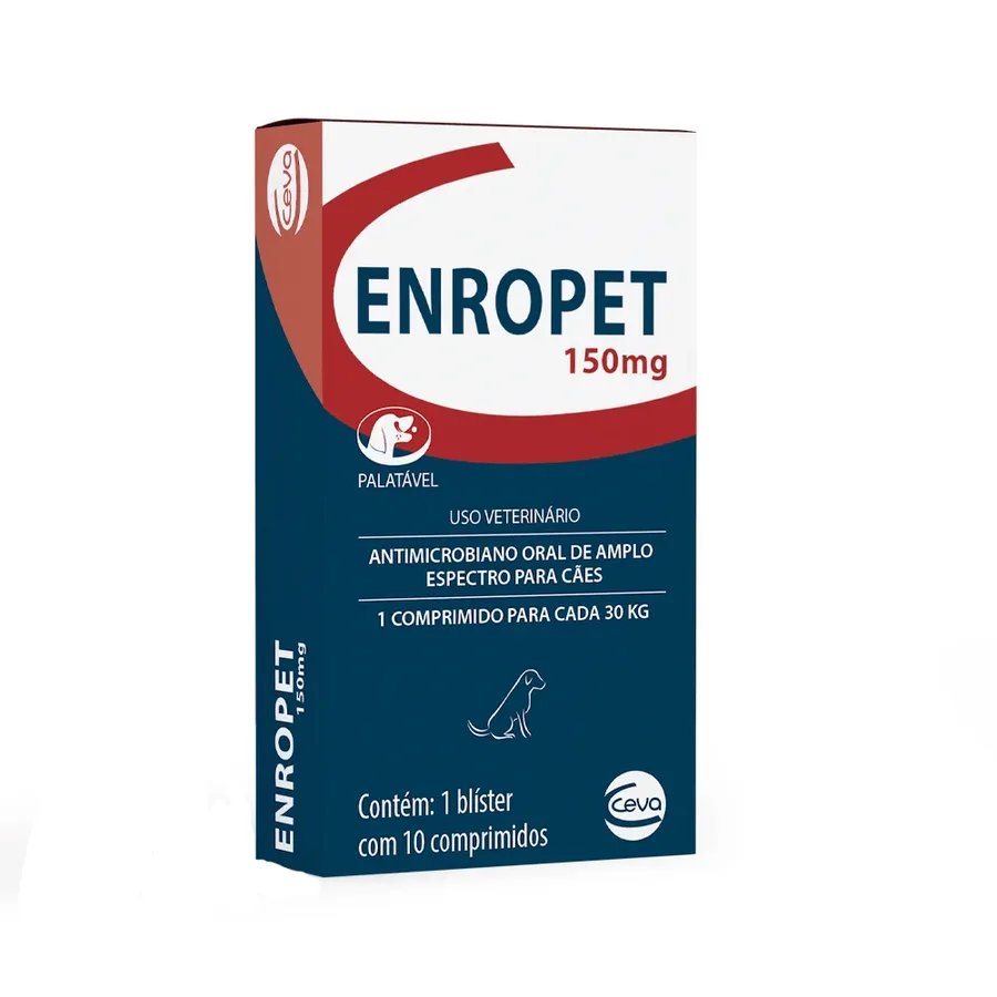ENROPET 150 MG CAES COM 10 COMPRIMIDOS