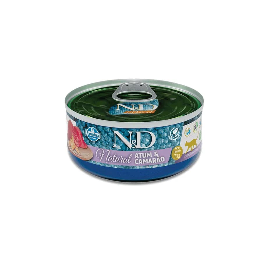 N&D FELINE WET NAT ATUM/CAMARAO 0,07 KG