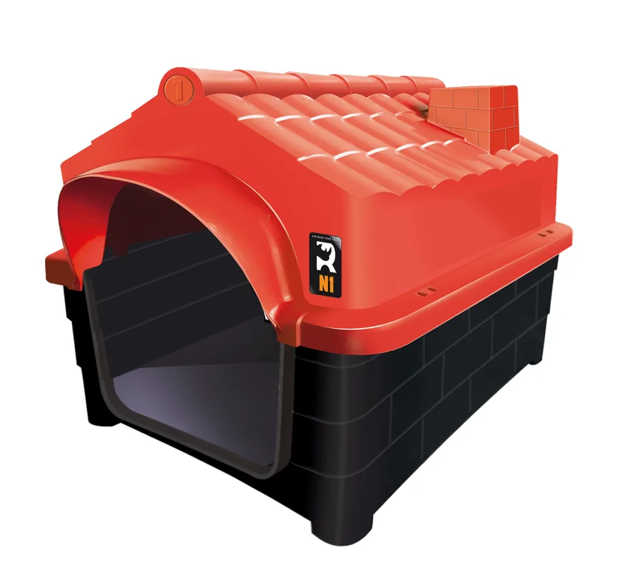 CASA PLASTICA MEC N 1-VERMELHA