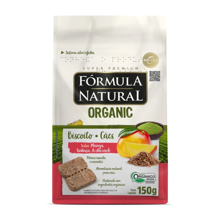 Fórmula Natural ORG BISC CAES AD MANGA 6X150G