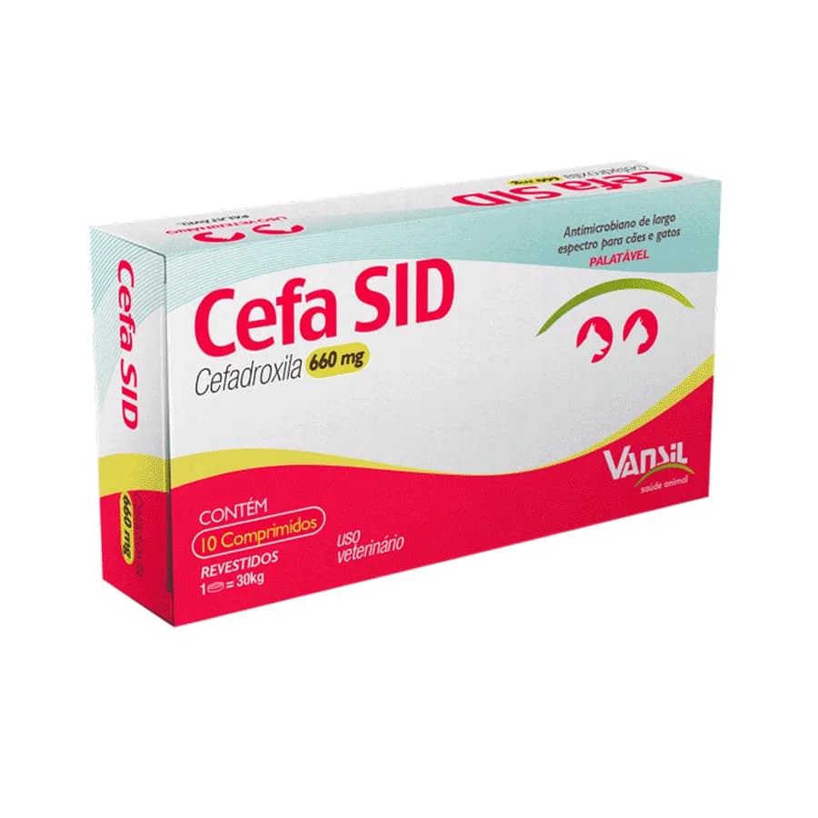 CEFA SID 660 MG - 10 COMP. - VANSIL