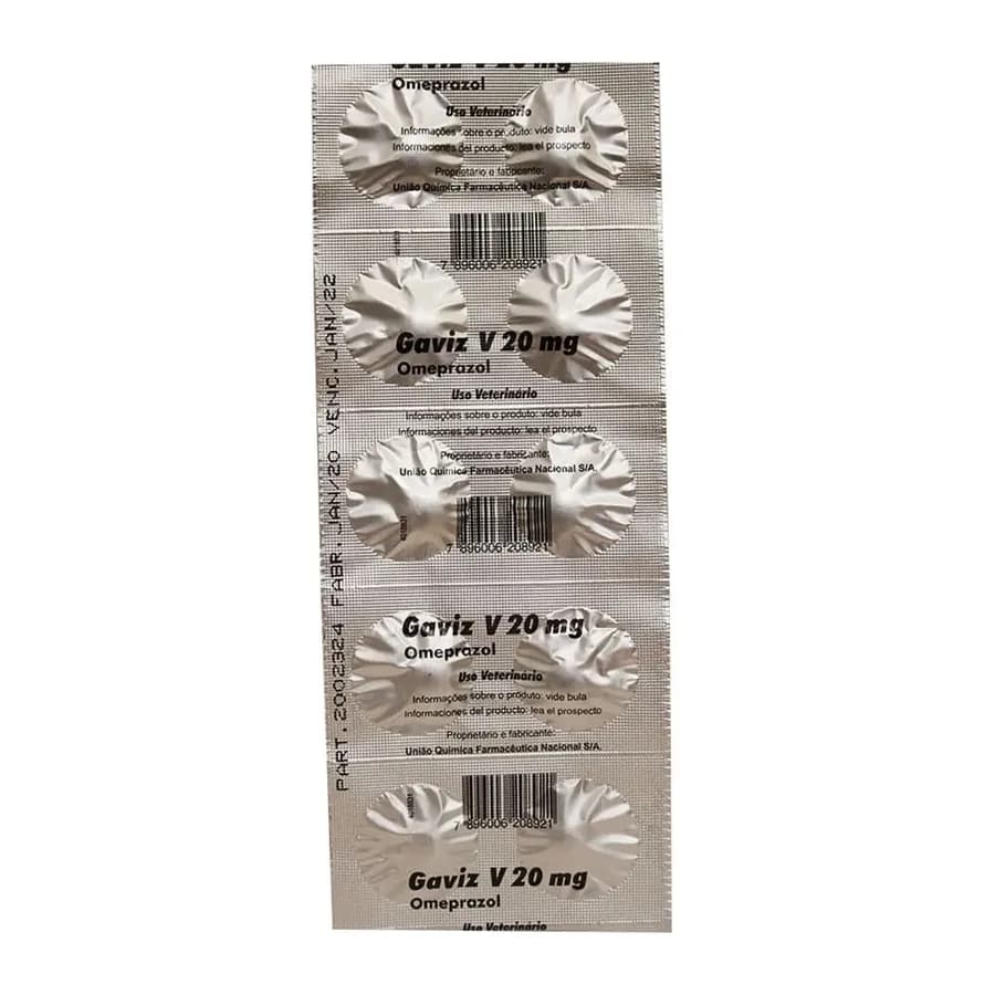 GAVIZ V 20 MG 5 STRIPS X 10 COMP-DISPLAY
