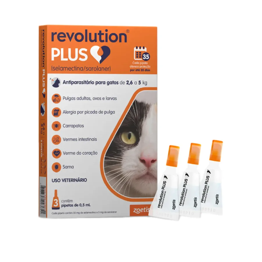 REVOLUTION PLUS 3PP 0,50ML - 2,6 ATE 5KG