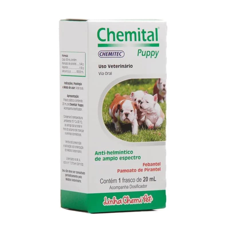 CHEMITAL PUPPY CAES VERMIFUGO ORAL 20ML